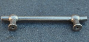 HG528 gietijzeren handgreep 17,5cm antraciet grijs