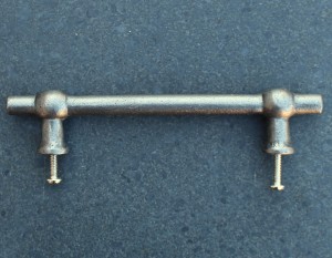 HG528 gietijzeren handgreep 17,5cm antraciet grijs