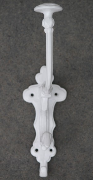 KH209 kapstokhaak hoog model wit klassiek