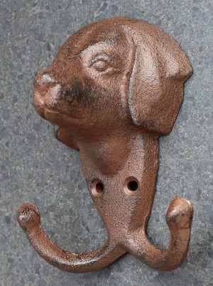 Kapstokhaak Dubbel Hond