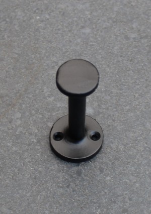 KH105 gietijzeren kapstokhaak modern/industrieel zwart