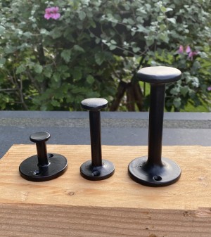 KH105 gietijzeren kapstokhaak modern/industrieel zwart