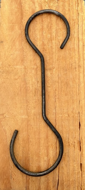 SH108 metalen S-Haak 20,5cm bruin