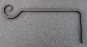 Wandhaak 29,5cm zwart