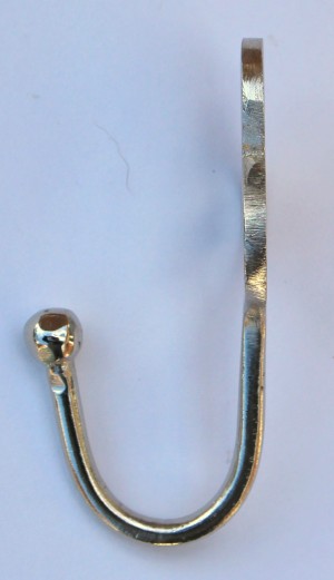 KH331 klein kapstokhaakje model klaver zilver